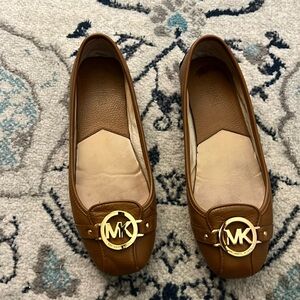 Brown Michael Kors Fulton flats loafers